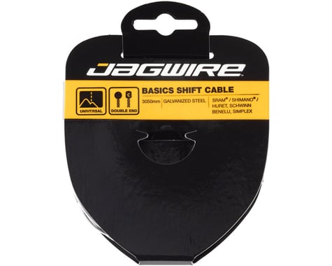 Jagwire Basics Derailleur Cable (Galvanized) (SRAM/Shimano/Huret/Schwinn) (Double End) (1.2mm) (3050mm)