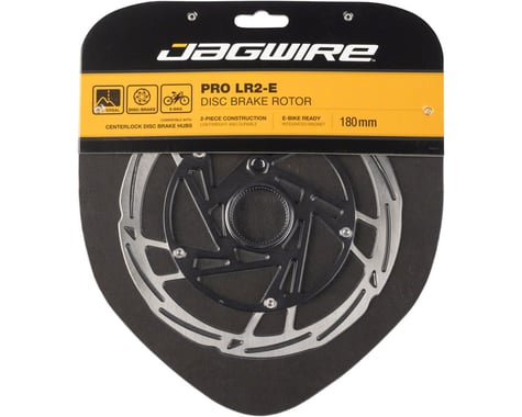 Jagwire Pro LR2-E Ebike Disc Brake Rotor w/Magnet (Silver/Black) (Centerlock) (180mm)