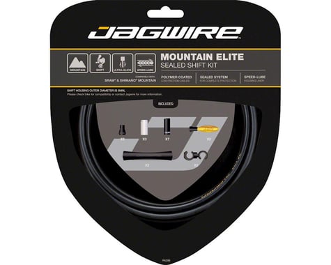 Jagwire Mountain Elite Sealed Shift Cable Kit, Frozen Black