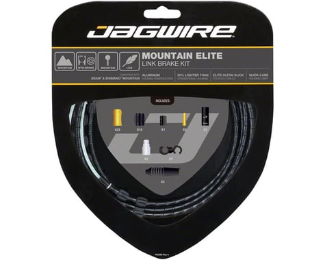 Jagwire Elite Link Brake Cable Kit (Black) (Teflon) (1350/2350mm) (2)