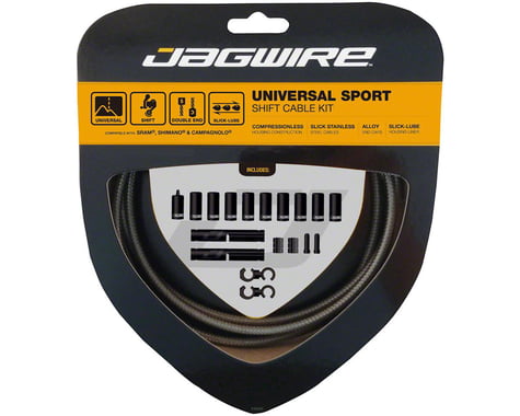 Jagwire Universal Sport Shift Cable Kit fits SRAM/Shimano and Campagnolo, Carbon