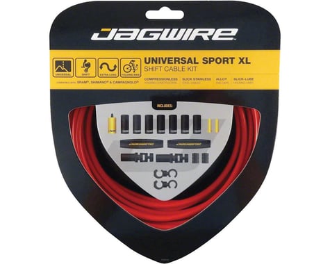 Jagwire Universal Sport Shift XL Cable Kit (Red)