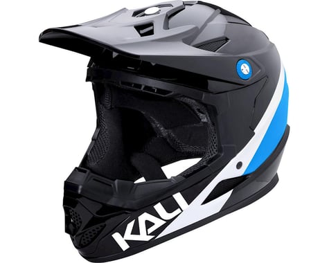 Kali Zoka Switchback Youth Helmet (Gloss Black/Blue/White)