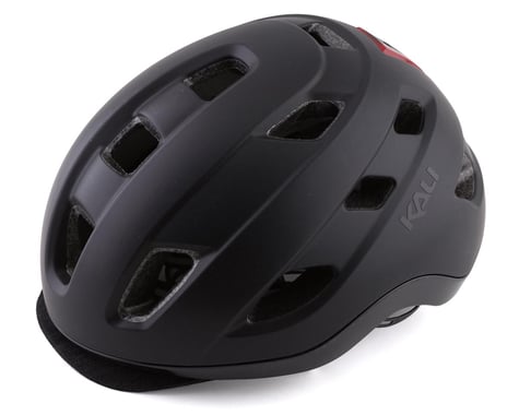 Kali Traffic Helmet w/ Integrated Light (Solid Matte Black) (S/M)