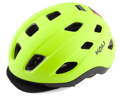 Kali Traffic Helmet w/ Integrated Light (Matte Fluorescent Yellow) (L/XL)