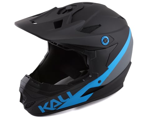 Kali Zoka Pinner Full Face Helmet (Matte Black/Blue/Grey)