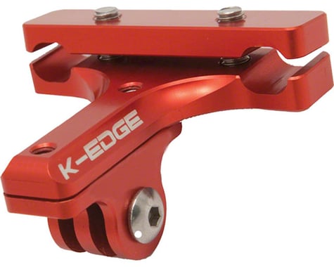 K-Edge GO BIG Pro Saddle Rail Camera Mount for GoPro, Garmin and Shimano, Red
