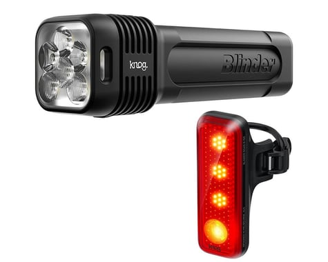 Knog Blinder 1300/Blinder R-150 Headlight & Tail Light Set (Black)