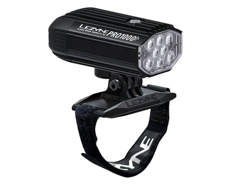 Lezyne Helmet Micro Drive Pro 1000+ Front Headlight (Black)