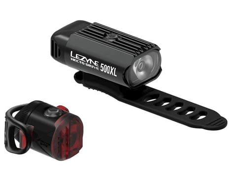 Lezyne Hecto Drive 500XL/Femto USB Headlight & Tail Light Set (Gloss Black)