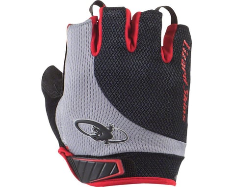 Lizard Skins Aramus Elite Short Finger Gloves (Jet Black/Crimson)