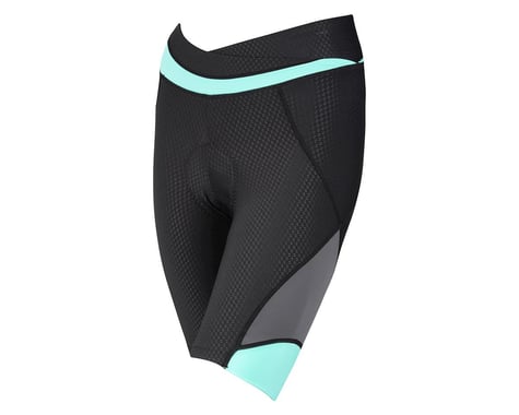 Louis Garneau Women's CB Carbon 2 Shorts (Black/Aqua)