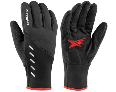Louis Garneau Gel Attack Full Finger Gloves (Black) (L)