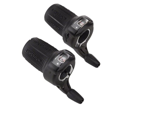 Microshift DS85 Twist Shifters (Black) (Pair) (2/3 x 8 Speed)