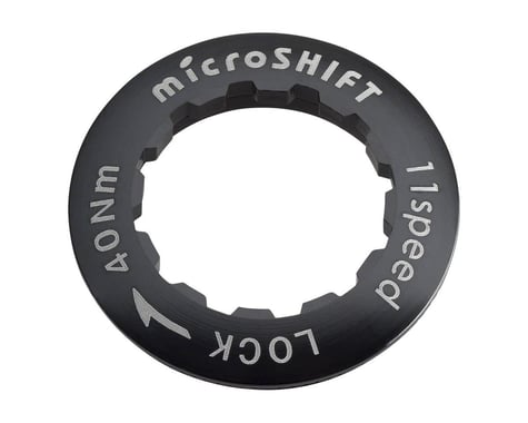 Microshift Alloy Cassette Lockring (Black) (11 Speed)