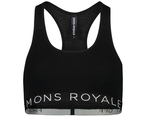 Mons Royale Sierra Sports Bra (Black) (XL)