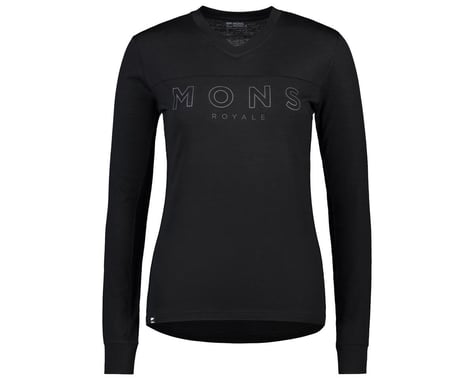 Mons Royale Women's Redwood Enduro VLS Long Sleeve Jersey (Black) (M)