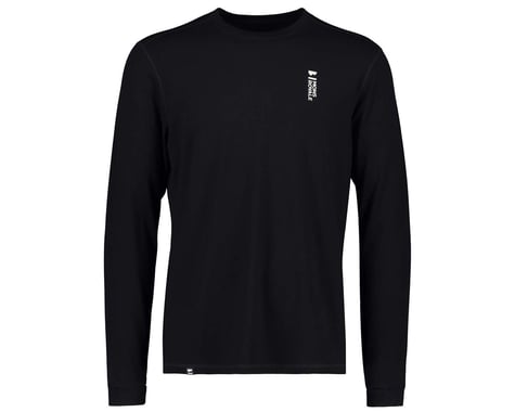 Mons Royale Men's Cascade Merino Flex Long Sleeve Base Layer Top (Black) (XL)