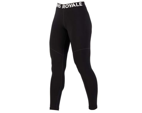 Mons Royale Women's Cascade Merino Flex Base Layer Legging (Black) (XL)