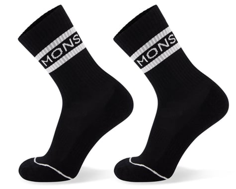 Mons Royale Signature Crew Socks (Black/White) (S)