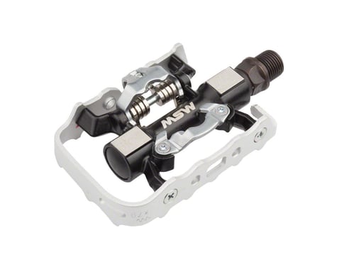 MSW CP-100 Single Side Clipless Pedals (Silver/Black) (w/ Platform)
