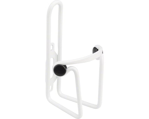 MSW AC-200 Button Water Bottle Cage White Powdercoat