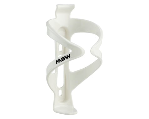 MSW PC-150 Composite Water Bottle Cage White