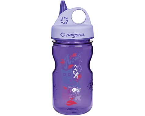 Nalgene Tritan Kid's Grip-n-Gulp Water Bottle (Purple Hoot) (12oz)
