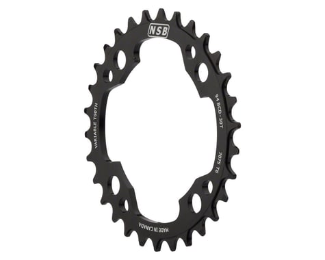 North Shore Billet Variable Tooth Chainring (Black) (94mm BCD)