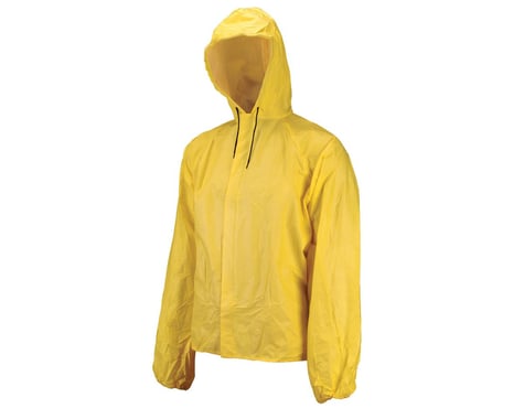 O2 Rainwear Hooded Rain Jacket w/ Drop Tail (Yellow) (L)