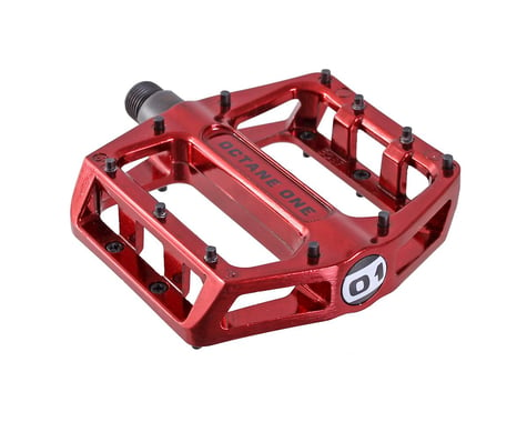 Octane One Static Platform Pedals (Red)