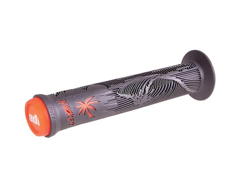 ODI Hucker Flanged Grips (Graphite/Orange) (160mm)