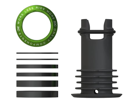 OneUp Components EDC Threaded Top Cap (Dark Green) (1 1/8") (Alloy)