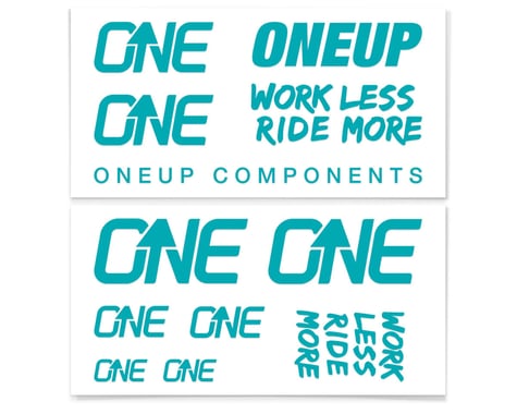 OneUp Components Decal Kit (Turquoise)