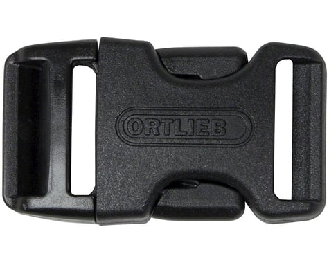 Ortlieb Repair Buckles: Fits 25mm Straps, Female and Male Ends, Black