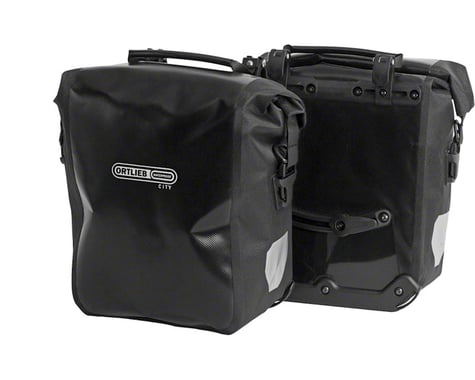 Ortlieb Front-Roller City Front Panniers (Black) (25L) (Pair)