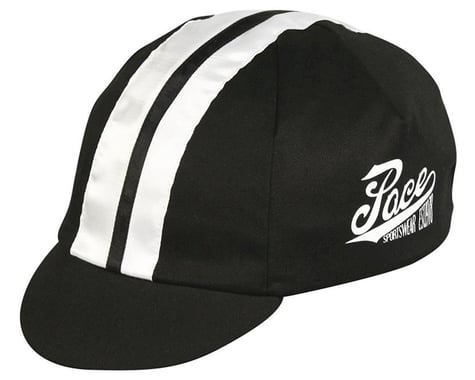 Pace Sportswear Mini Racer Traditional Cap (Black/White)