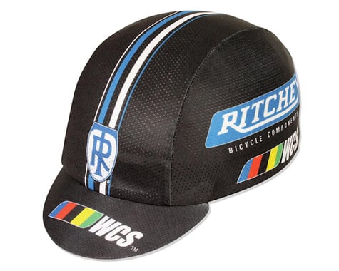 Pace Sportswear Coolmax Ritchey WCS Cycling Cap (Black/Blue)