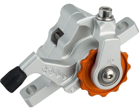 Paul Components Klamper Disc Brake Caliper (Silver/Orange) (Mechanical) (Front or Rear) (Short Pull)