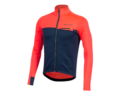 Pearl Izumi Interval Thermal Long Sleeve Jersey (Atomic Red/Navy)
