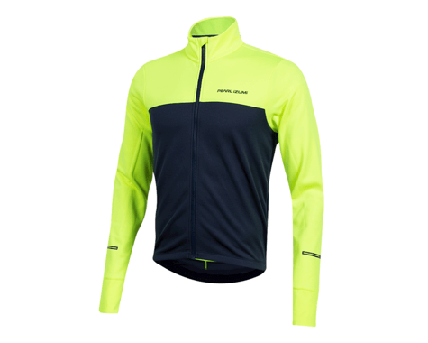 Pearl Izumi Quest Thermal Long Sleeve Jersey (Screaming Yellow/Navy) (M)