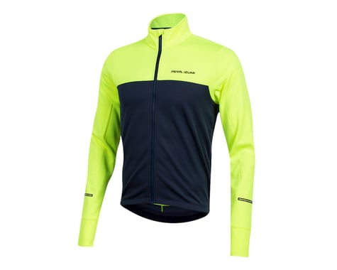 Pearl Izumi Quest Thermal Long Sleeve Jersey (Screaming Yellow/Navy) (S)
