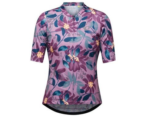 Pearl iZUMi Women's Attack Short Sleeve Jersey (Dark Violet Bloom) (S)