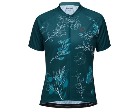 Pearl iZUMi Women's Classic Short Sleeve Jersey (Dark Sea/Wildflower) (S)