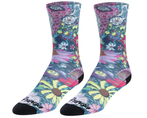 Pearl Izumi Transfer LTD 7" Socks (Vibrant Grow) (M)