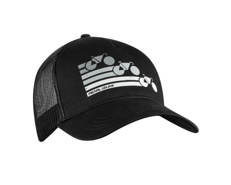 Pearl Izumi Recycled Trucker Hat (Bike Stripe Black)