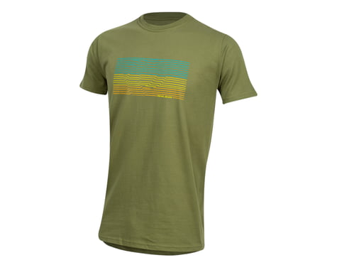 Pearl Izumi Organic Cotton T-Shirt (Lines Logo Olive)