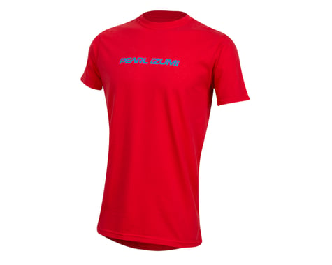 Pearl Izumi Organic Cotton T-Shirt (Linear Logo Red)