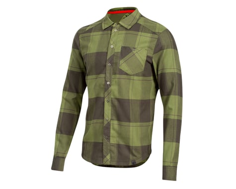 Pearl Izumi Rove Long Sleeve Shirt (Forest/Willow Plaid)