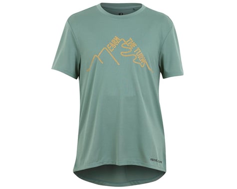 Pearl Izumi Jr Summit Short Sleeve Jersey (Pale Pine Earn The Turns) (Youth L)
